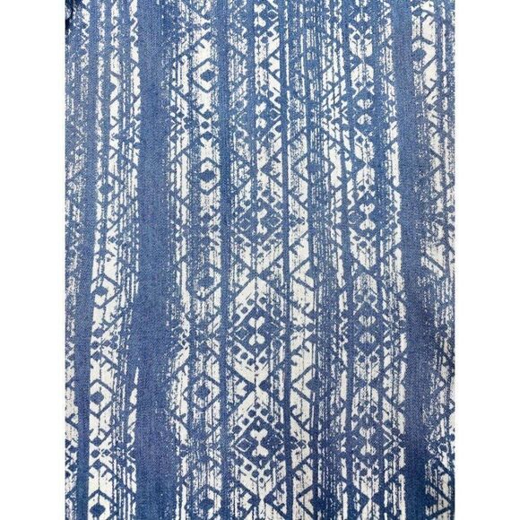 Style‎ & Co Shirt Top Large Blue White Relaxed - Picture 4 of 10